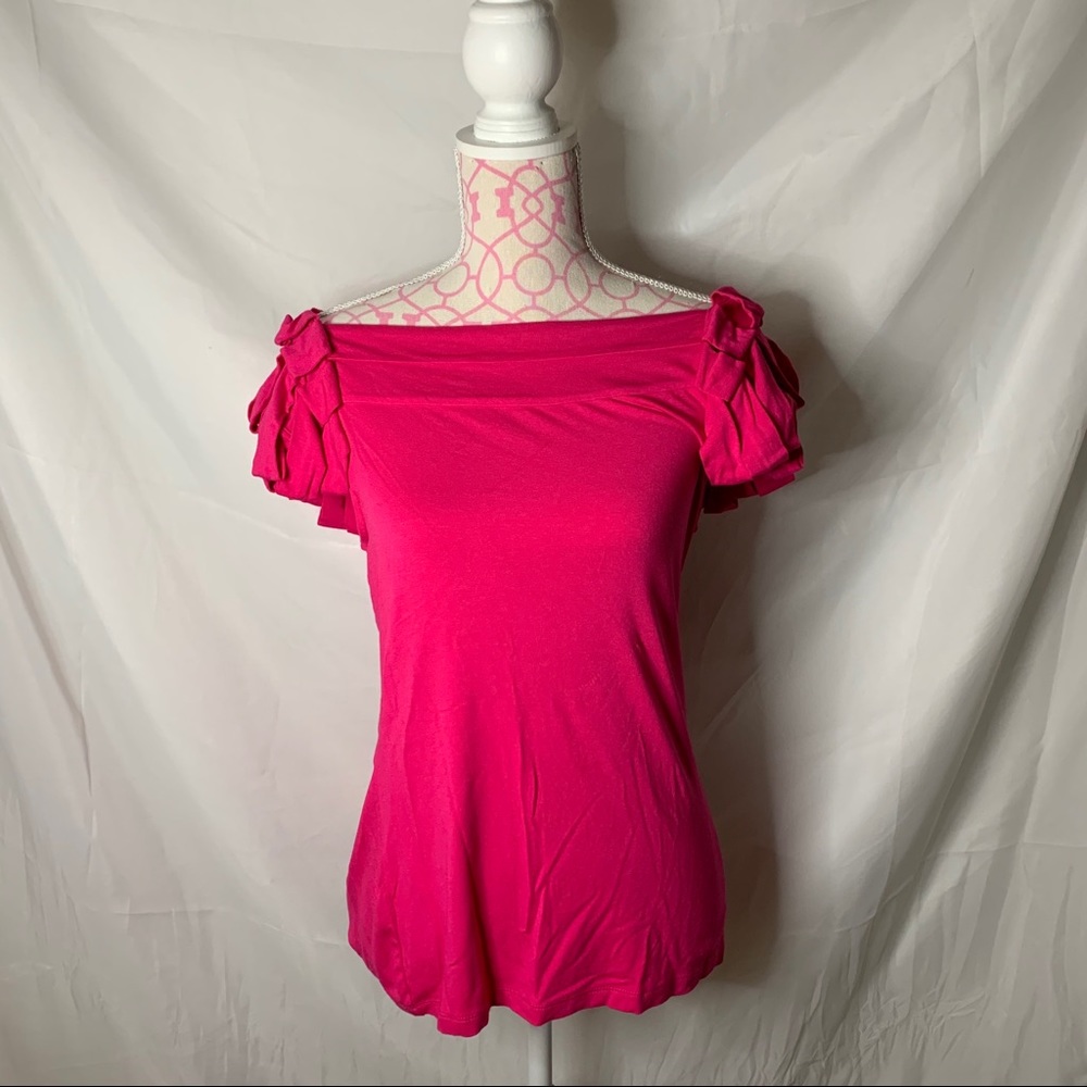 Cynthia Rowley Pink shirt size large:)